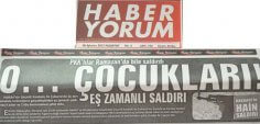 Haber Yorum gazetesinden teröre küfürlü manşet