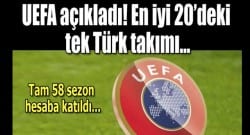 UEFA en iyi 20 takımı açıkladı! Listedeki tek Türk takımı..