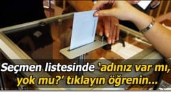 Yerel seçim seçme listeleri açıklandı!