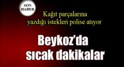 Kağıda not alıp polise atıyor!