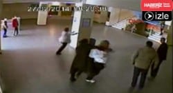 Okulda öğretmene saldırı kamerada!