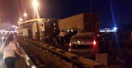 TEM’de 27 araç zincirleme kaza yaptı!