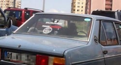 Arabadaki IŞİD çıkartması şoke etti!