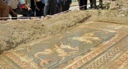 Eros figürü yapılmış mozik bulundu!