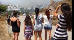 Bodrum’da yangın! Otel çalışanlarının kaldığı 2 baraka yandı!