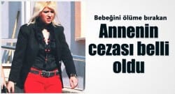 Bebeğini ölüme terk eden anneye müebbet hapis!