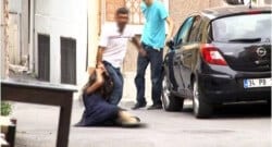 Sarhoş koca hamile eşini saçından sürükledi!