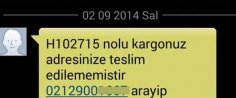 Kargo mesajı ile dolandırıcılık!