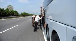 Otobüsün bagaj kısmında yolculuk…