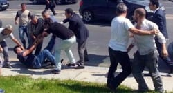 Yol verme kavgasında vurma diye feryat etti!