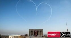 10 Kasım’a özel Anıtkabir üzerine kalp çizildi!