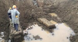 Kanal açarken roma dönemine ait eserler ortaya çıktı!