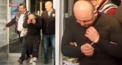 Kara çarşafla içeri giren erkek vatandaşlar tarafından yakalandı!